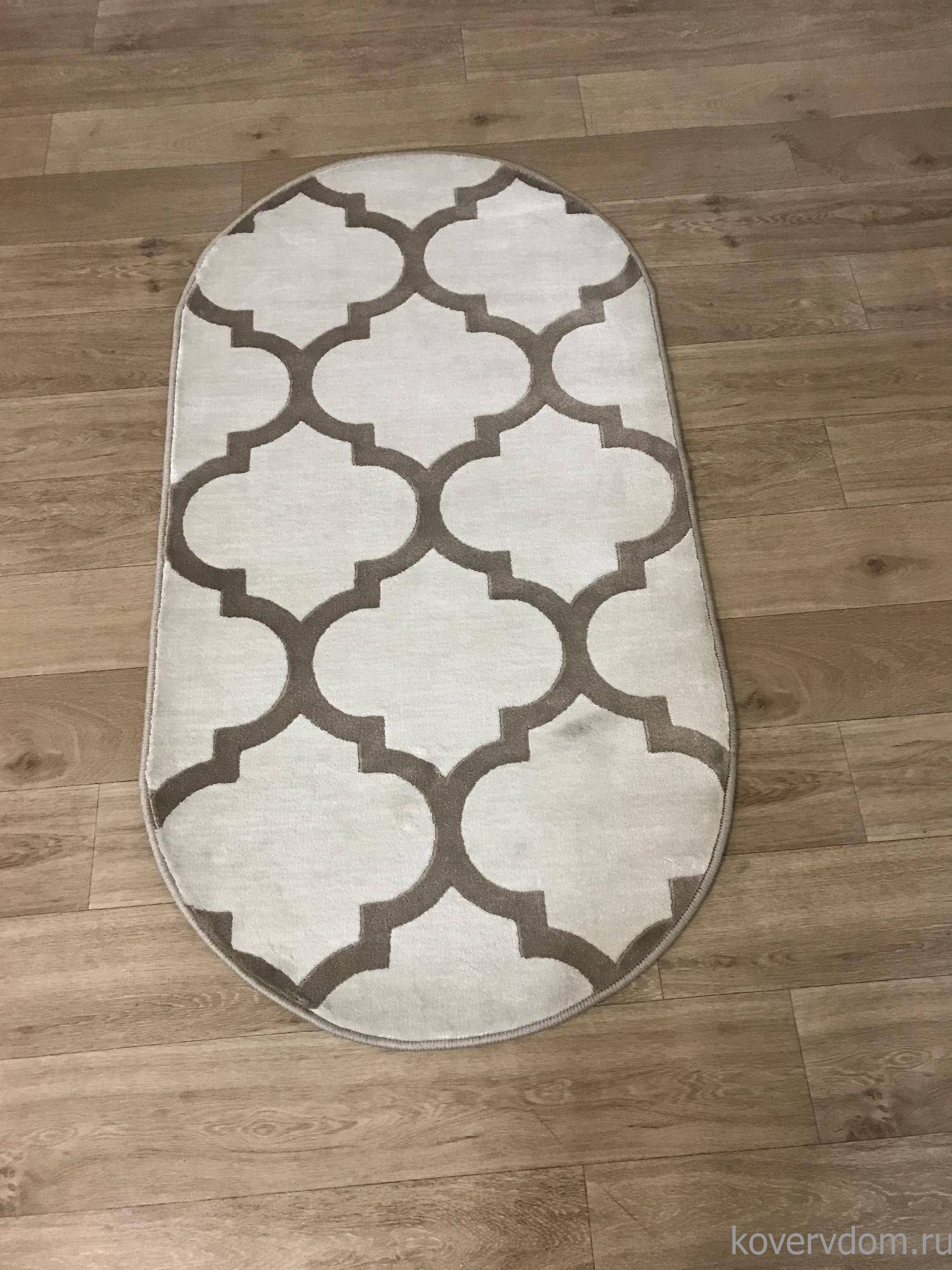 Ковер MEGA CARVING d422 CREAM Овал Ковер MEGA CARVING d422 CREAM Овал