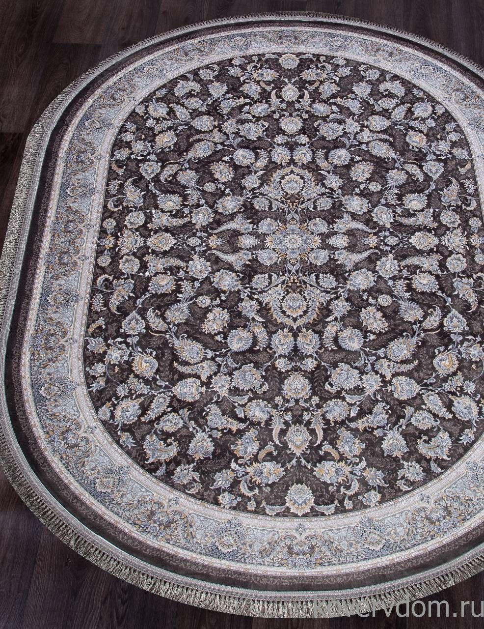 Ковер FARSI 1200 G256 DARK GRAY Овал Ковер FARSI 1200 G256 DARK GRAY Овал
