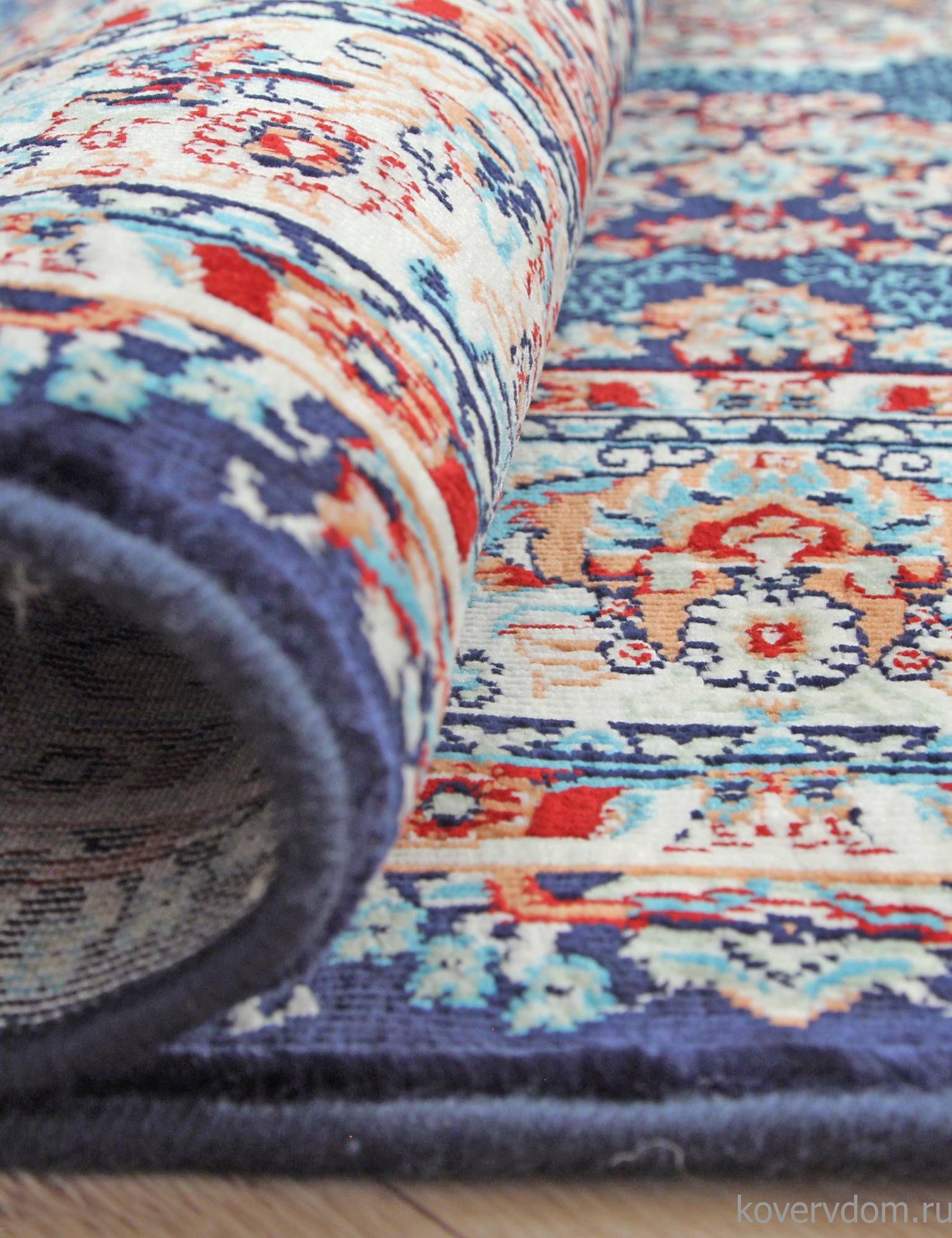 Ковер BROOKLYN 08612T BLUE / BLUE Ковер BROOKLYN 08612T BLUE / BLUE