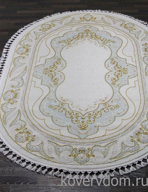 Ковер HUNKAR 08075A BLUE / GOLD Овал