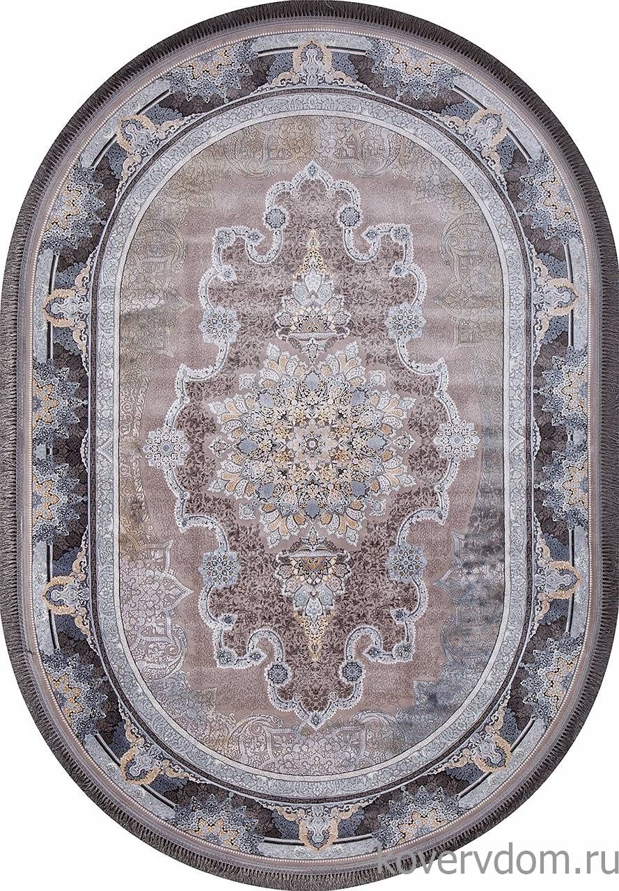 Ковер FARSI 1200 266 LIGHT GRAY Овал