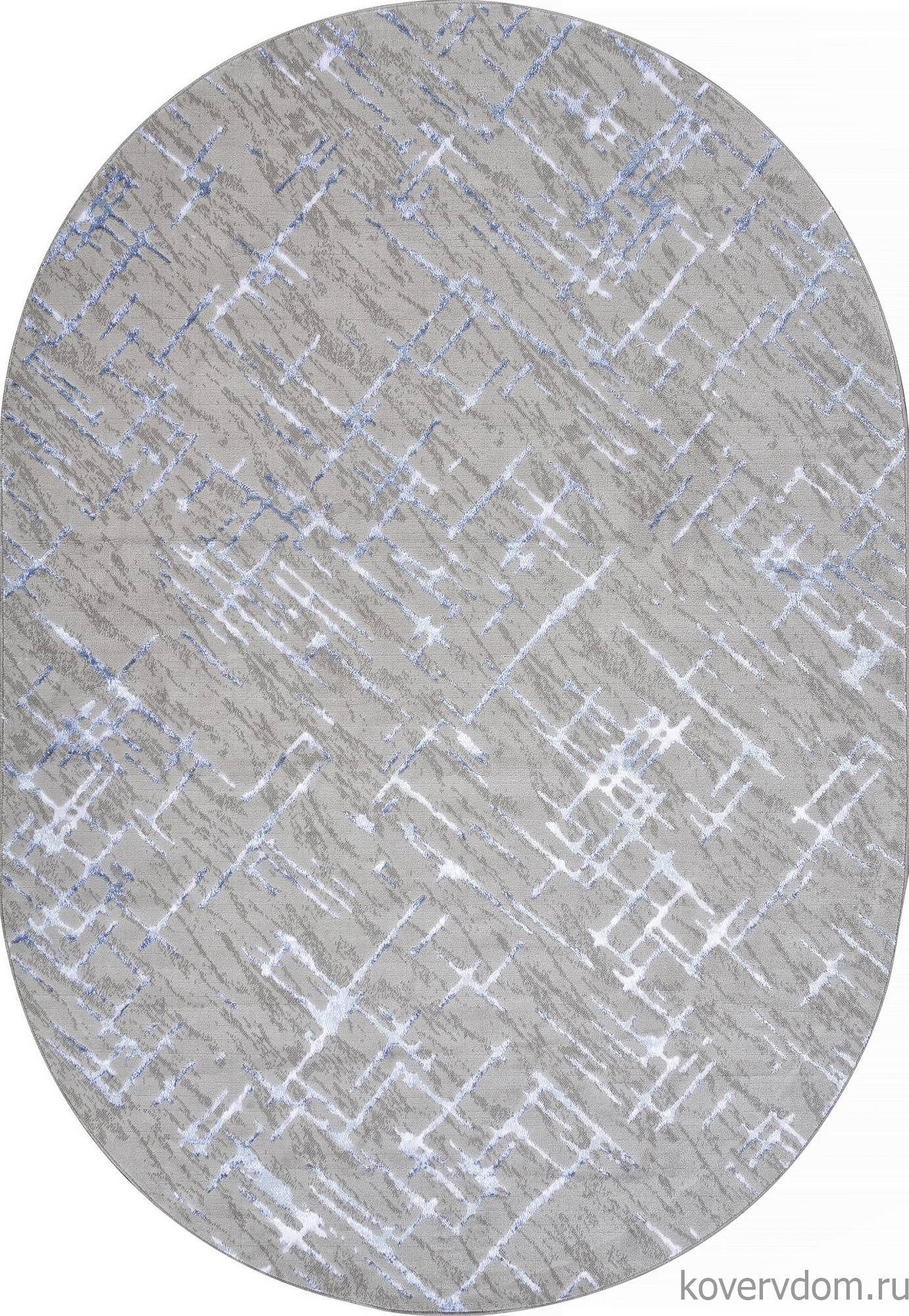 Ковер LIMAN F164 GRAY-BLUE Овал