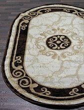 Ковер SUNRISE 2 D045 CREAM-BROWN Овал