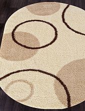 Ковер Супер шегги SHAGGY ULTRA s610 CREAM Овал