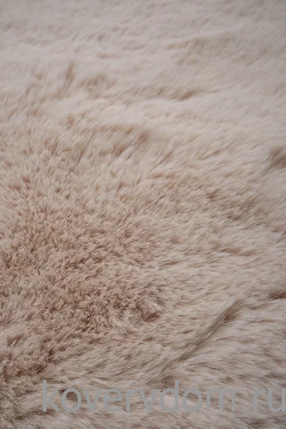 Ковер из искусственного меха Krolik 1000A T2408_BEIGE круг