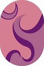 Ковер SUNRISE v116 PINK Овал