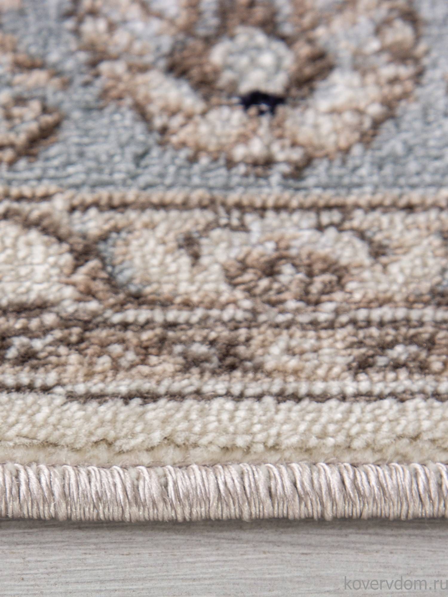 Ковер VALENCIA DELUXE F014 CREAM-L.BLUE Овал