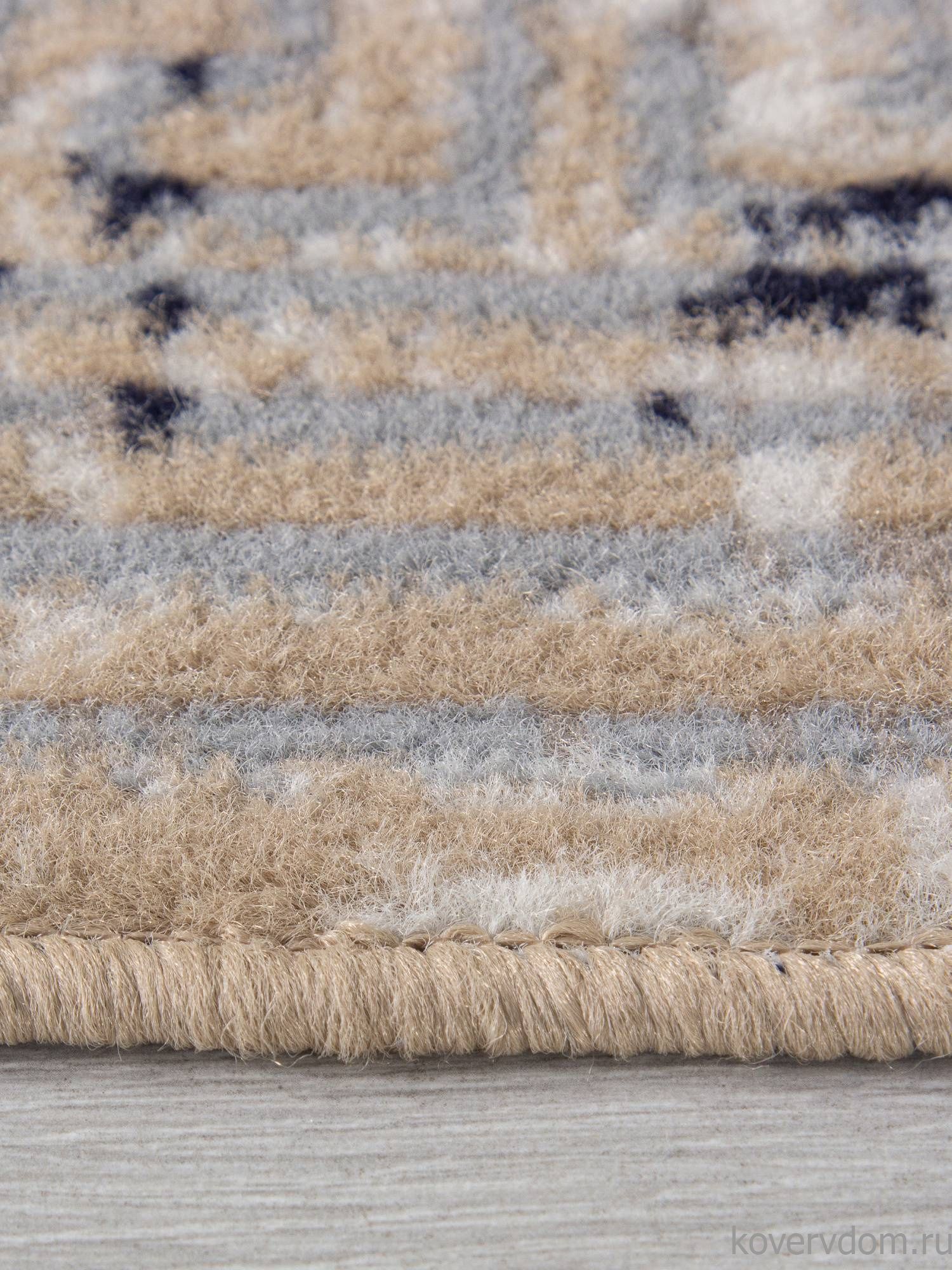 Ковер PRAGA 06022A TOZ GRI / LACIVERT Овал