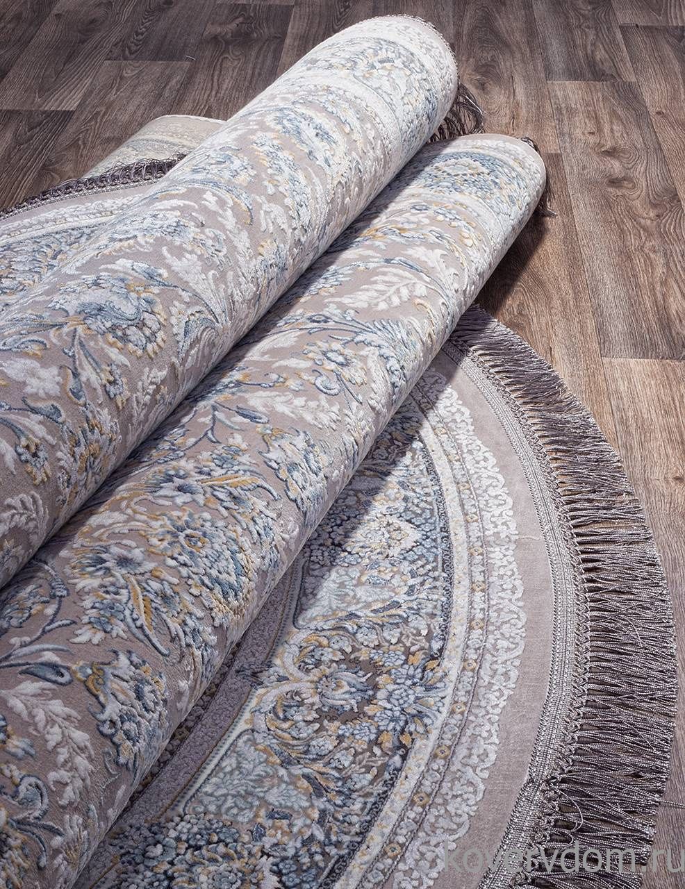 Ковер FARSI 1200 G256 LIGHT GRAY Овал