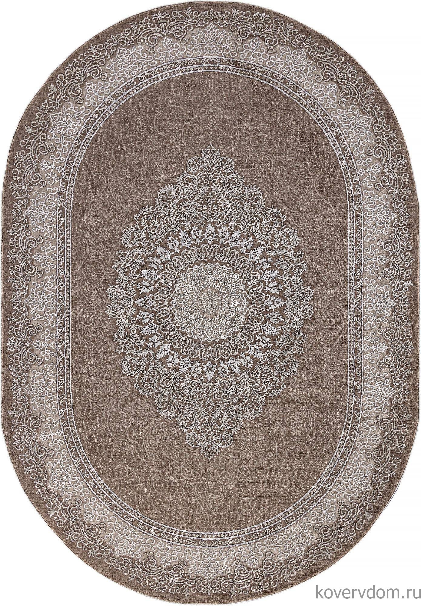 Ковер ARMINA 04076A BROWN / BROWN Овал