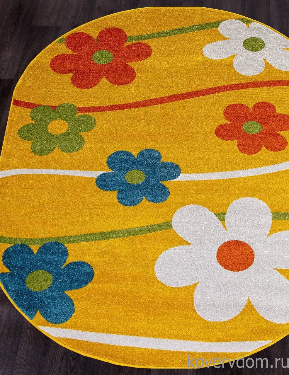 Ковер CRYSTAL 1021 YELLOW Овал Ковер CRYSTAL 1021 YELLOW Овал