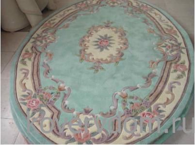 Ковер ручной работы ФЛОРА 510 акрил 292 зеленый 