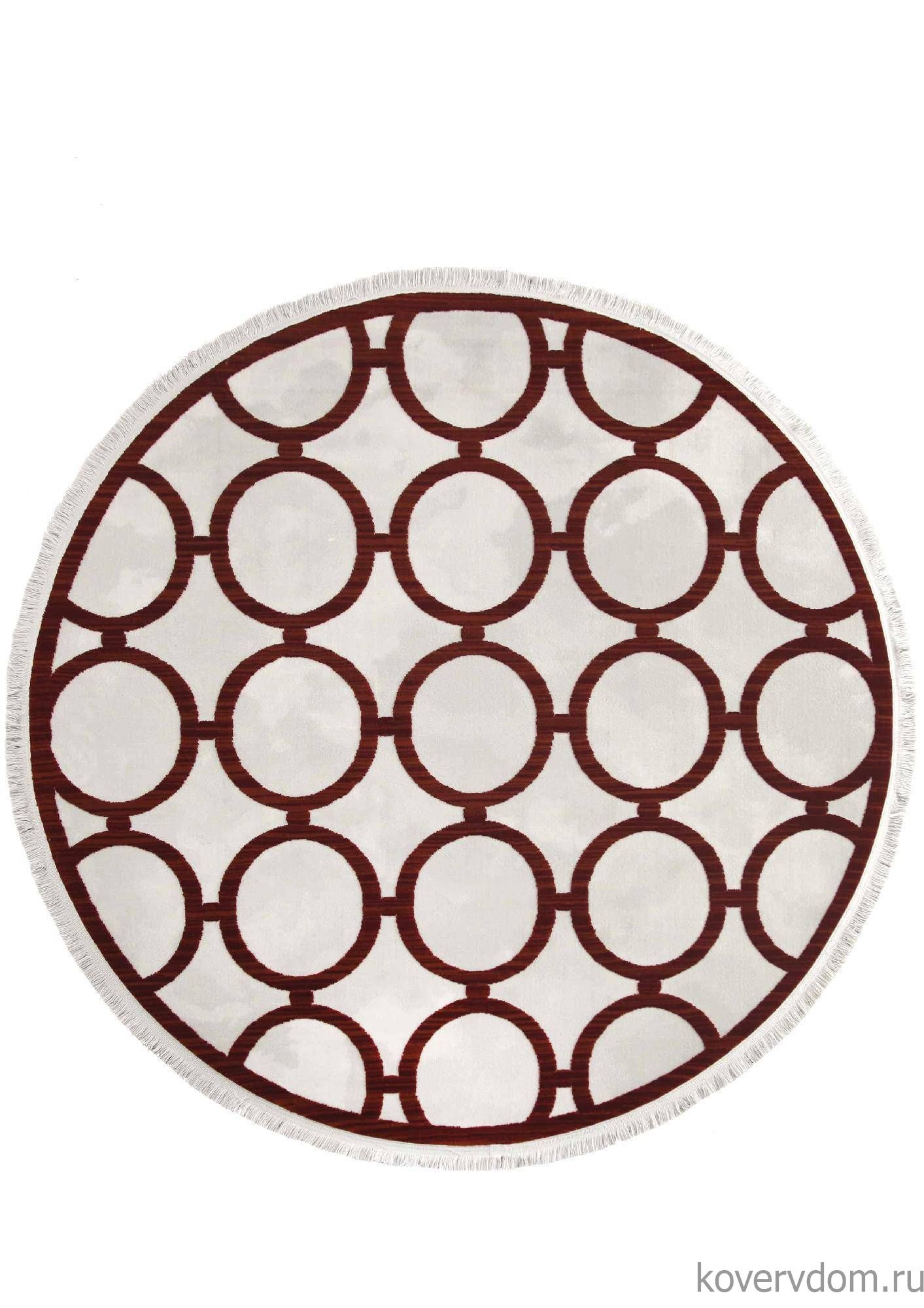 Ковер SARDES TRUVA 08421R RED / RED Круг