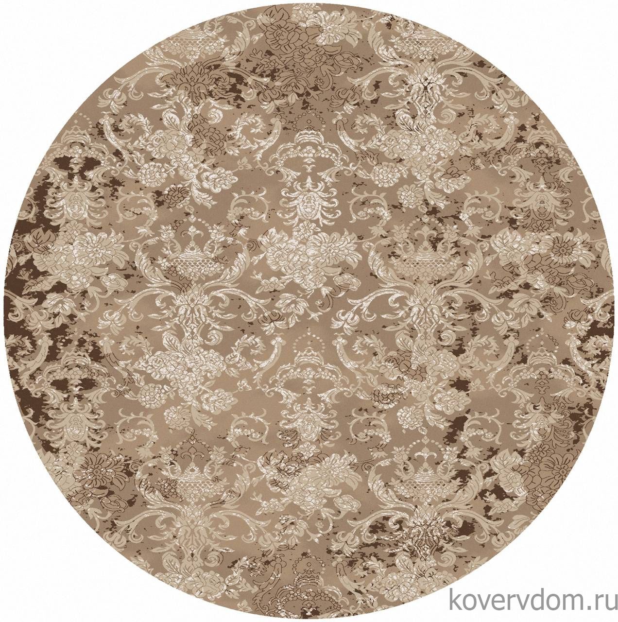 Ковер DOLCE F277 BEIGE-BROWN Круг